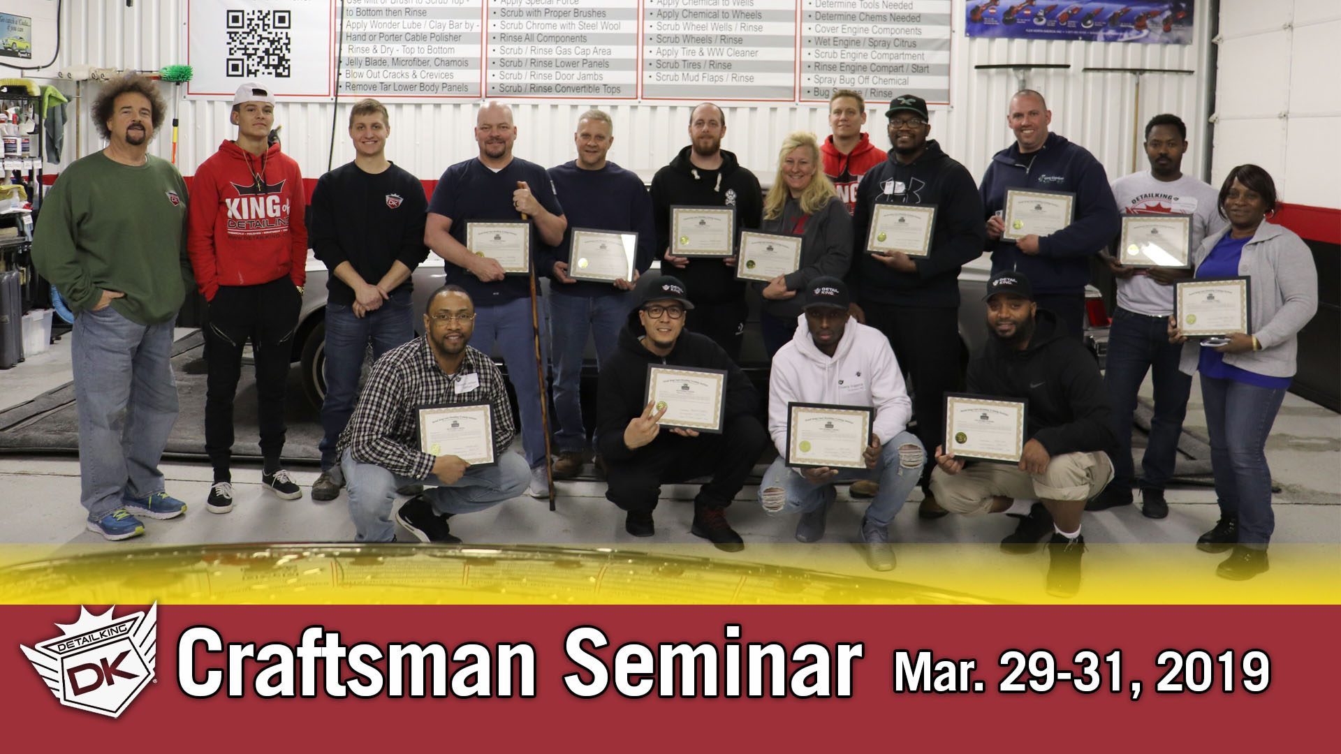 March 29th – 31st 2019 Craftsman Auto Detailing Training Seminar